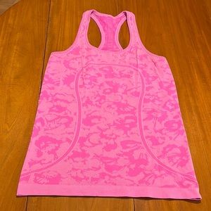Pink Lululemon Swiftly Tech Racerback Tank (Size 8)